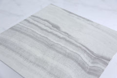 Aston Rect Marble Effect End Table White