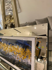 Autumn Trees Painted Wall Art Mirror Frame 45Cm X 85Cm