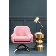 Avery Pink Velvet Chair Home Luxe Interior