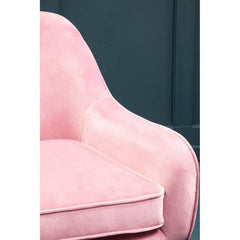 Avery Pink Velvet Chair Home Luxe Interior