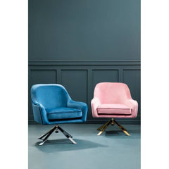 Avery Pink Velvet Chair Home Luxe Interior