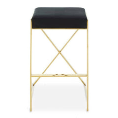 Azalea Black And Gold Finish Bar Stool Home Luxe Interior