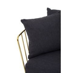 Azalea Black Fabric and Metal Chair Home Luxe Interior