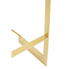 Azalea Ivory And Gold Finish Bar Stool - Home Luxe Interior