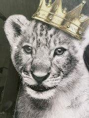 Baby Lion Crown Wall Art Mirror Frame