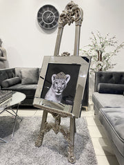 Baby Lioness Crown Wall Art Mirror Frame