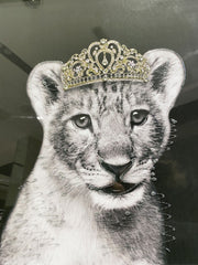 Baby Lioness Crown Wall Art Mirror Frame