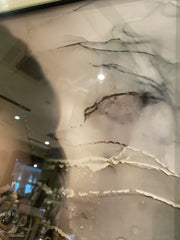 Black African Lady Design 4 Wall Art Mirror Frame 90Cm X 70Cm