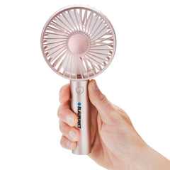 Blaupunkt Rechargeable Handheld Fan - Rose Gold