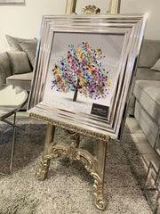 Blossom Tree Multicolour Chrome Step Frame