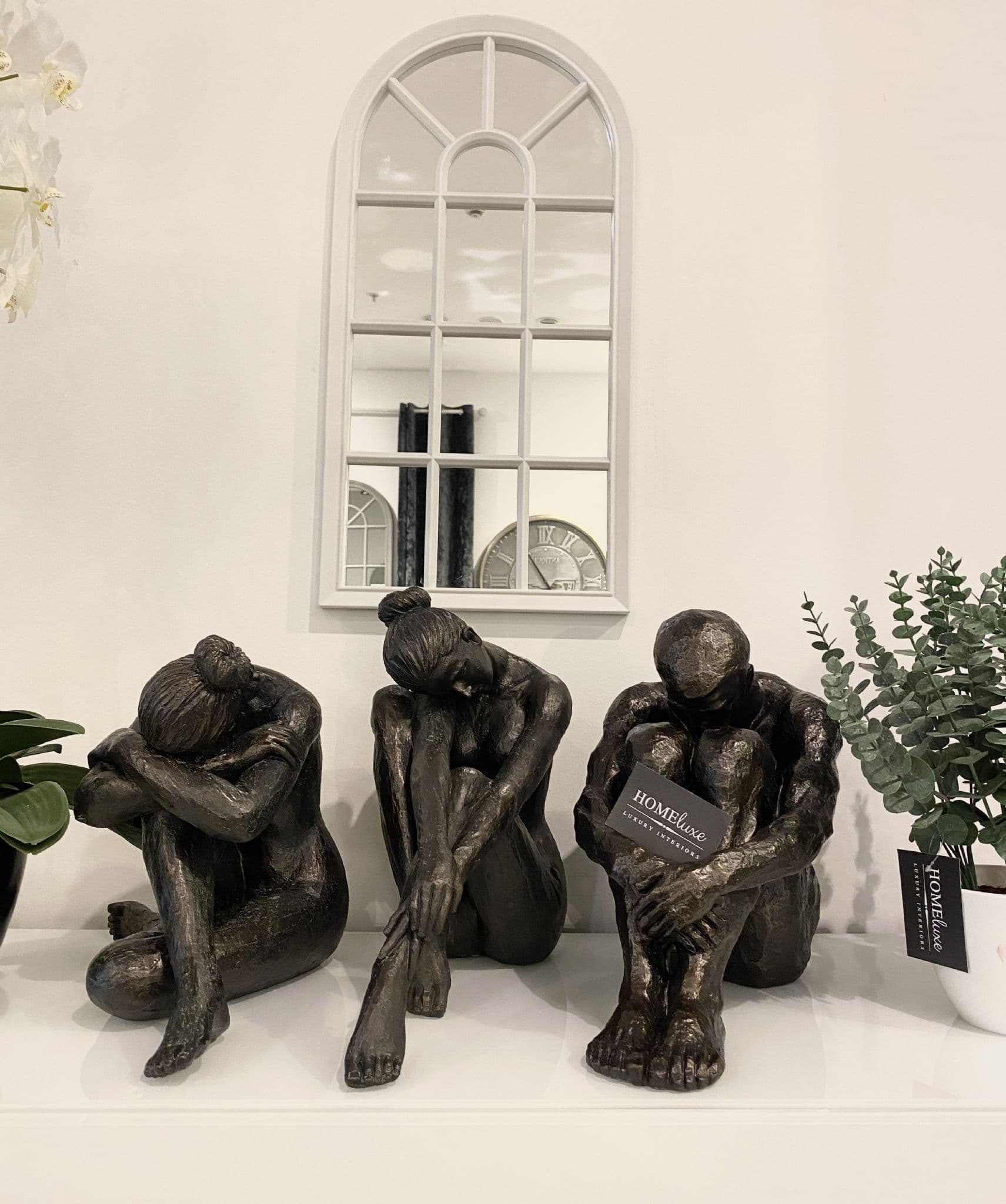 Bronze Colour Sitting Statues