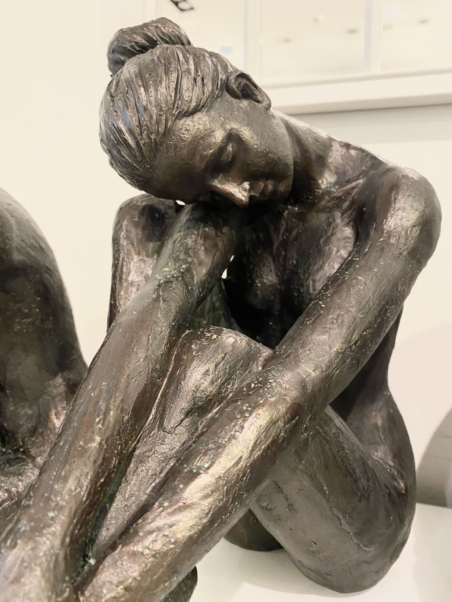 Bronze Colour Sitting Statues