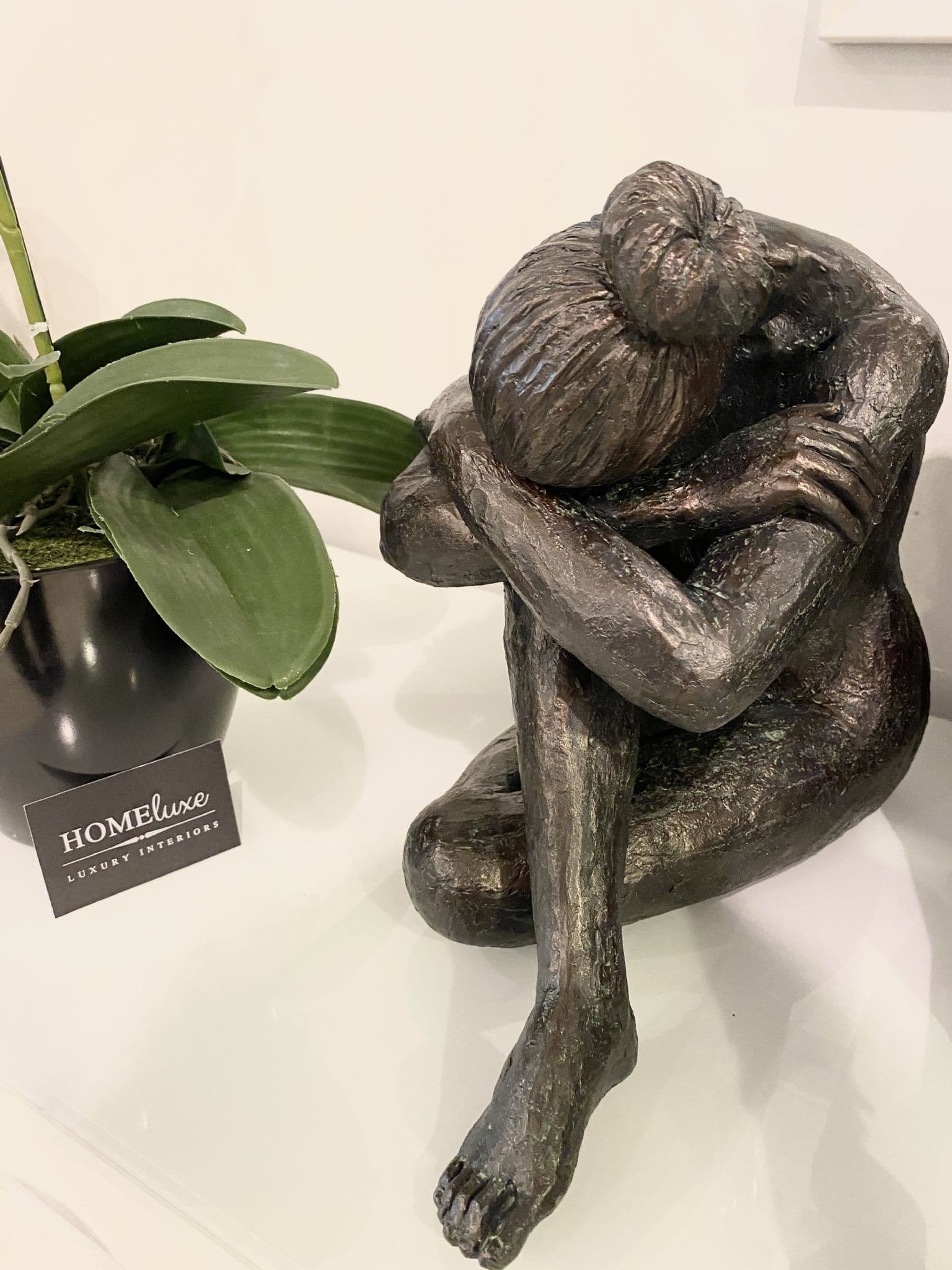 Bronze Colour Sitting Statues