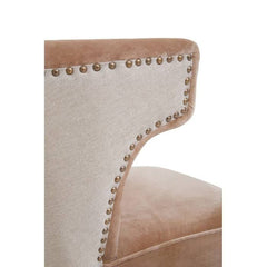 Cefena Brown Linen Chair Home Luxe Interior