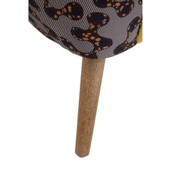 Cefena Yellow Print Chair Home Luxe Interior