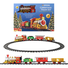 Christmas Train With 3 Carriages Battery Operated