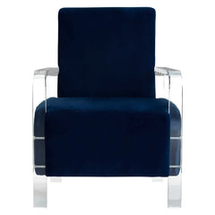 Clarence Blue Velvet Chair