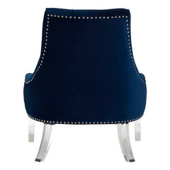 Clarence Button Tufted Blue Chair