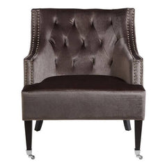 Darlington Grey Velvet Chair- Home Luxe Interior