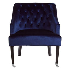 Darwin Blue Velvet Chair - Home Luxe Interior