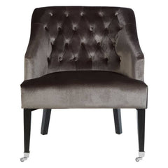 Darwin Grey Velvet Chair - Home Luxe Interior