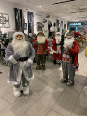 Decorative Plush Santa Red & Grey - Choice Of 3 Sizes