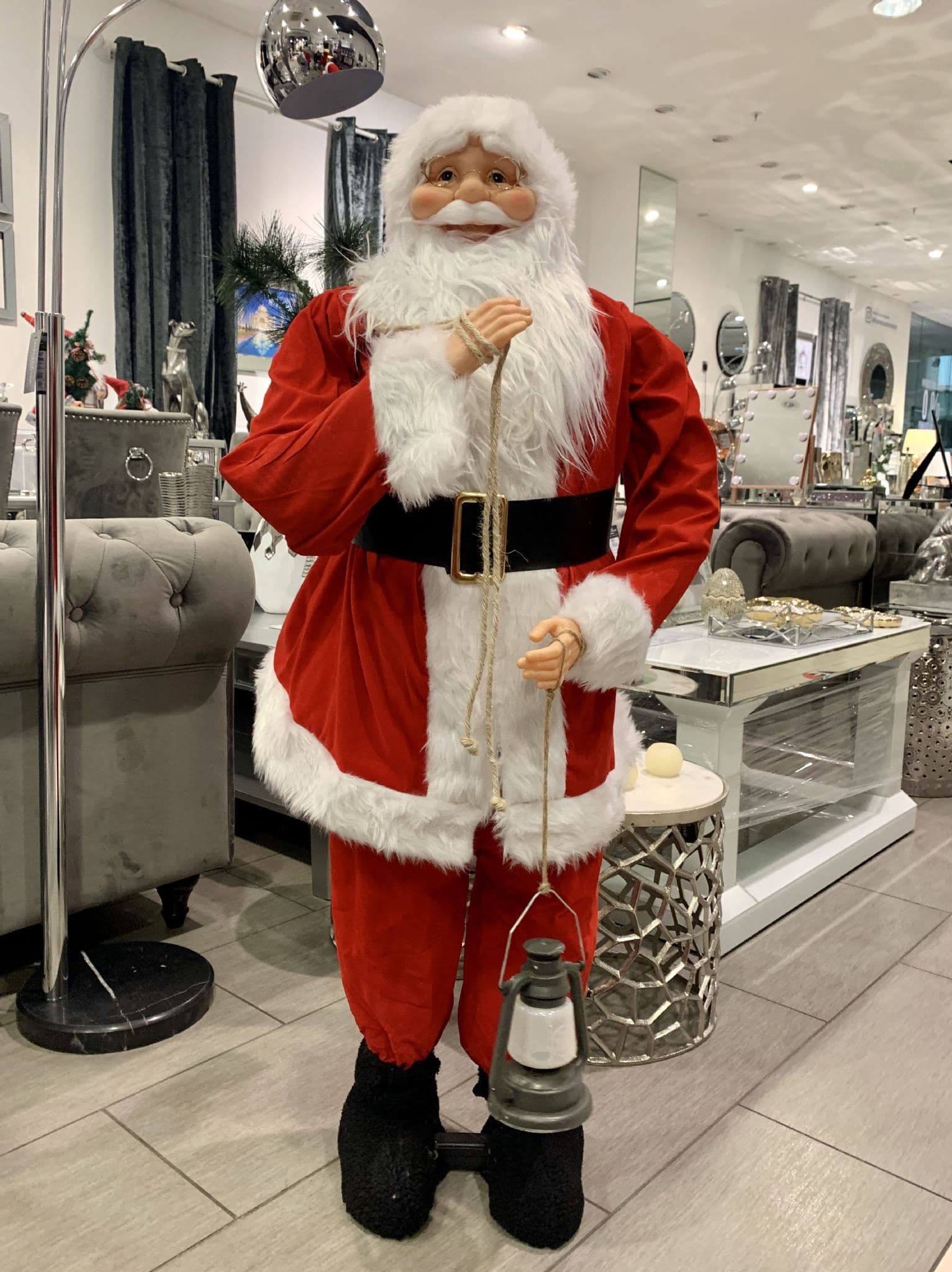 Decorative Plush Santa Red & White - Choice Of 3 Sizes