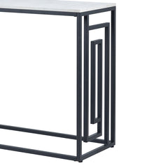 Devon Grecian Design Black and Grey Console Table