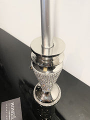 Diamante Dazzle Silver Candle Holder Medium