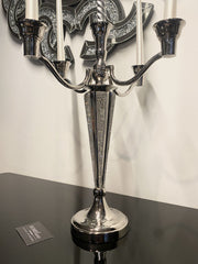 Diamante Silver 5 Arm Candelabra 40Cm
