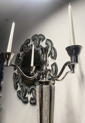 Diamante Silver 5 Arm Candelabra 90Cm