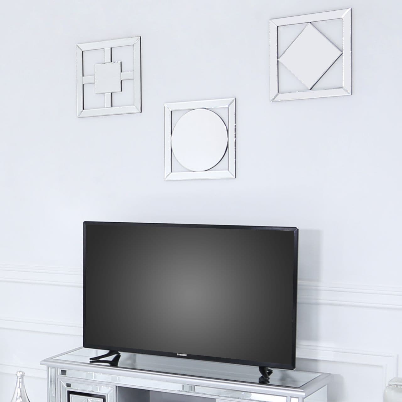 Diamond Mirror Geo Wall Art 40cm