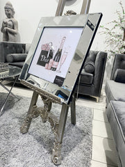 Dior Pink Moet Bottle Wall Art Mirror Frame