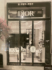 Dior Shop Front Blossom Tree Wall Art Mirror Frame 85Cm X 85Cm