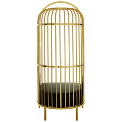 Eliza Gold Finish Dome Cage Chair