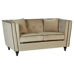 Ferris Mink Velvet 2 Seater Sofa