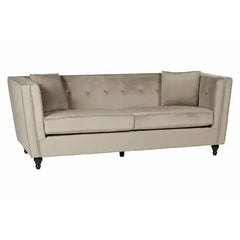 Ferris Mink Velvet 3 Seater Sofa