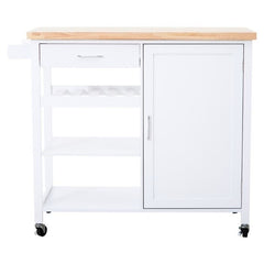 Frankfurt White Kitchen Trolley Home Luxe Interior