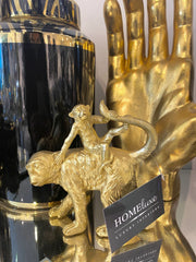 Gold Monkeys With Figurine