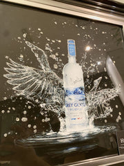 Grey Goose Vodka Wings Wall Art Black Step Frame