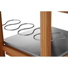 Harlow Bamboo Four Drawer Kitchen Trolley Home Luxe Interior