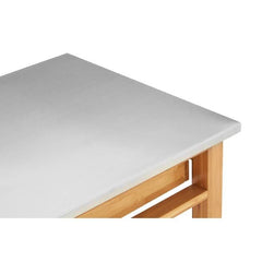 Harlow Bamboo Four Drawer Kitchen Trolley Home Luxe Interior