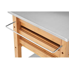 Harlow Bamboo Four Drawer Kitchen Trolley Home Luxe Interior