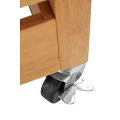 Harlow Bamboo Four Drawer Kitchen Trolley Home Luxe Interior