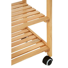 Harlow Glenn Pinewood Large Kitchen Trolley Home Luxe Interior