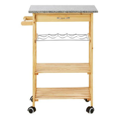 Harlow Glenn Pinewood Large Kitchen Trolley Home Luxe Interior