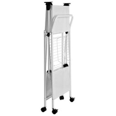 Harlow White Rectangular Folding Kitchen Trolley Home Luxe Interior