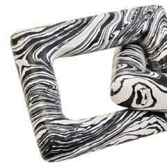 Helsa Black And White Marble Two Link Chain - Home Luxe Interior