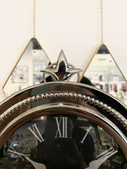 Hollywood Silver Crown Mantle Clock