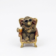 Home Luxe Gorilla Relax Ornament 17cm - Cool Funny Novelty Monkey Gift